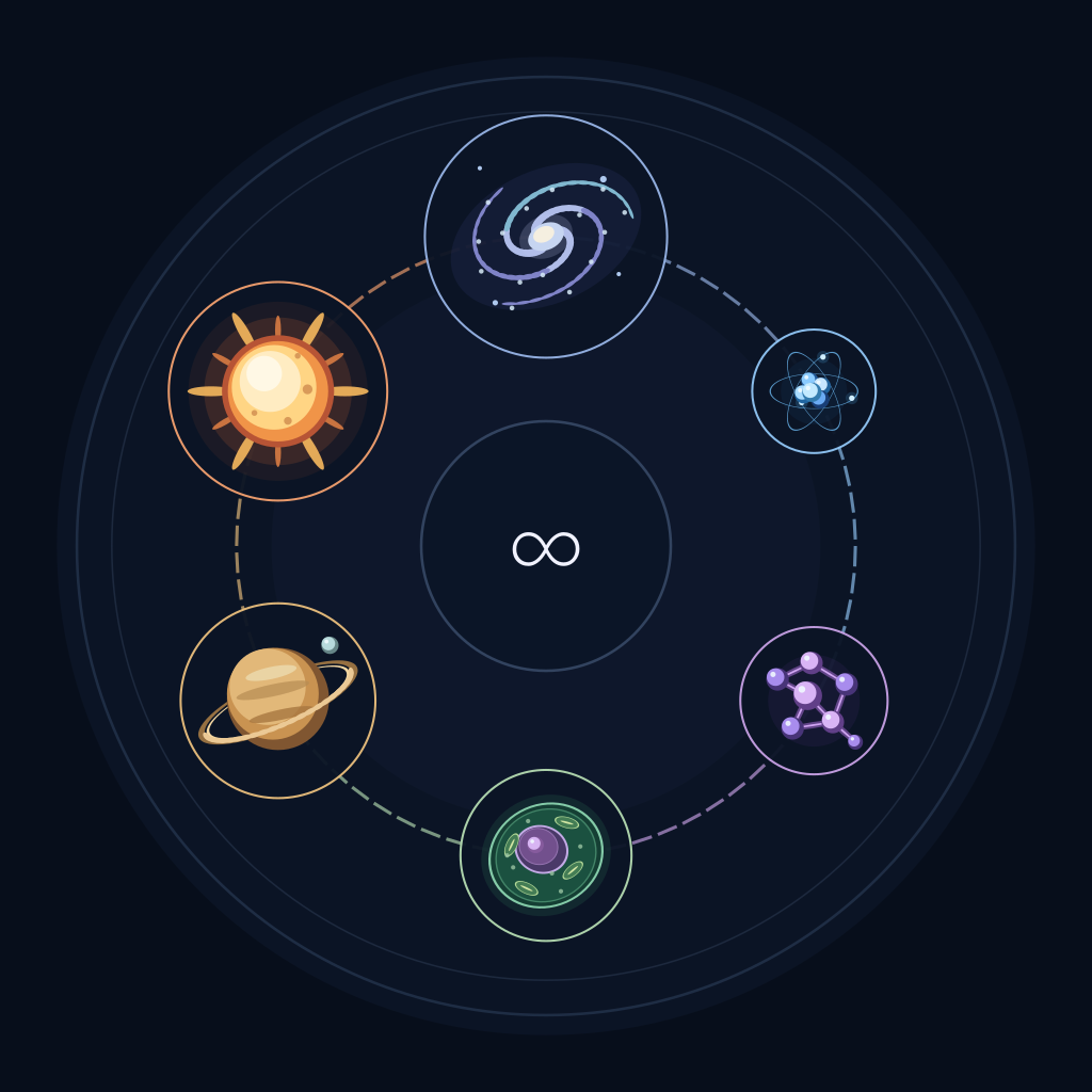 ORBIT logo: an evolution from an atom to a galaxy